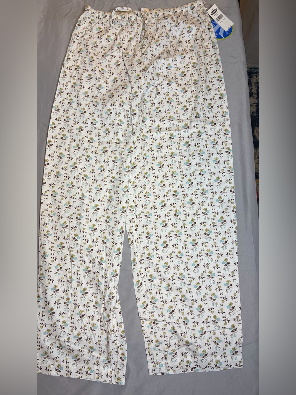 Old Navy Poplin Floral Cotton Drawstring Pajama Pants